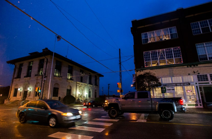 The Paul Brown Federal Building United States Courthouse, left, in Sherman, Texas, where...