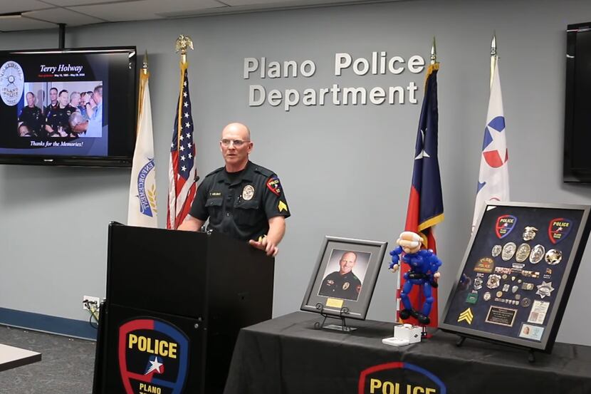 Plano Police Sgt. Terry Holway talked about his retirement in a video from the department.