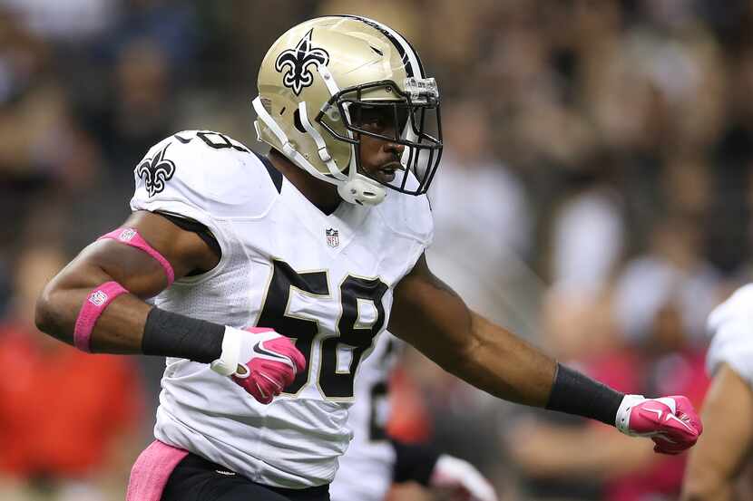 The Dallas Cowboys signed former New Orleans Saints LB Kyle Knox. (Photo by Chris...