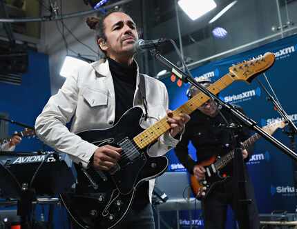 Ruben Albarran of Cafe Tacvba performs in New York City in 2017. The band name is pronounced...