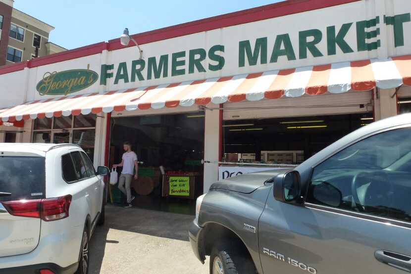 Georgia's Farmers Market in Plano focuses on local produce. 