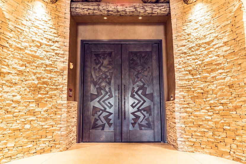 Entry doors at Hotel Chaco in ALbuquerque, N.M. 