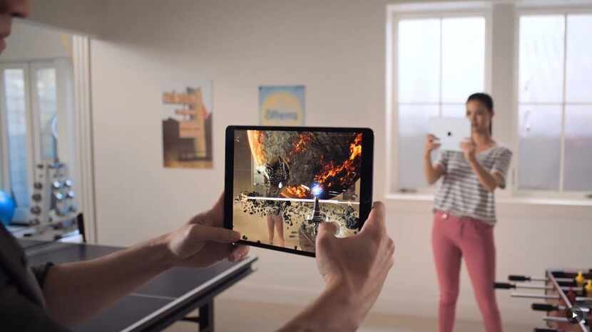 IOS 12 lets game developers use augmented reality so users can bring games into their living...