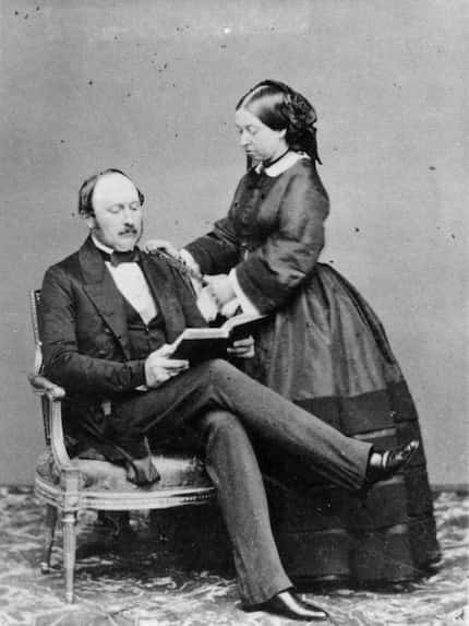  Queen Victoria and Prince Albert, the Prince Consort, at Buckingham Palace. 