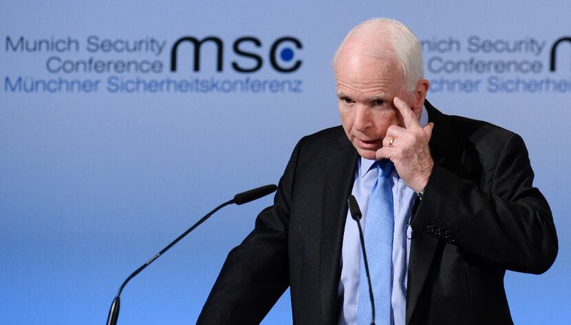 Sen. John McCain, R-Ariz., spoke out against President Donald Trump's statements. (Agence...