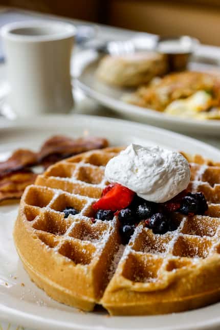 Paris Coffee Shop remains a nothing-fancy place in Fort Worth. Waffles with coffee will...