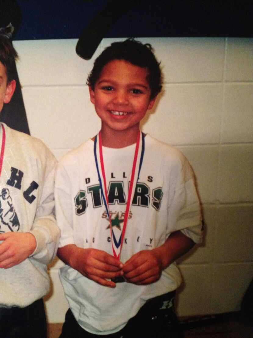 A photo of Seth Jones when he was with the Dallas Stars Junior Elite program.
