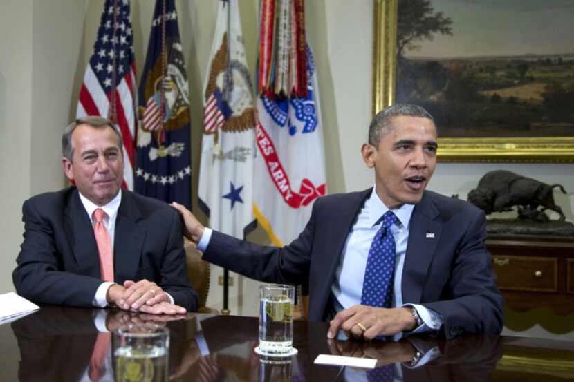 House Speaker John Boehner (left) of Ohio and President Barack Obama have been unable so far...