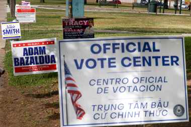 Early voting starts Monday and runs through June 11 for local runoff elections. Pictured,...