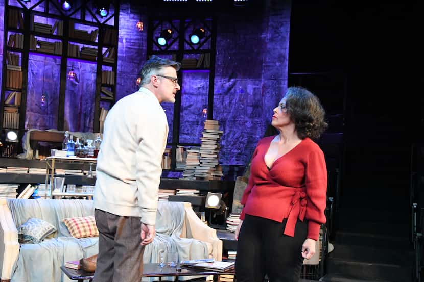 Jeffrey Schmidt (left) as George and Christie Vela as Martha in Theatre Three's production...