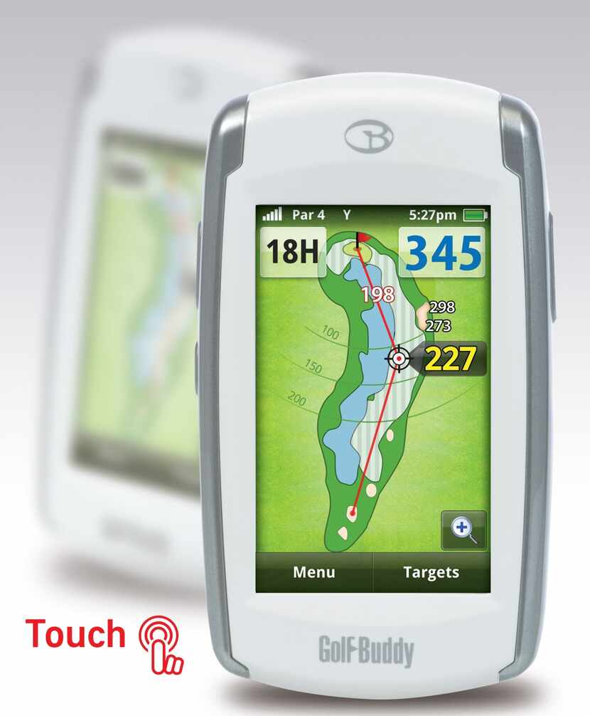 The Golf Buddy World Platinum II is a new GPS device for 2012. It can show distance to...