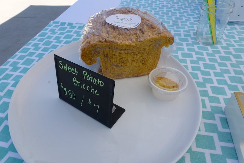 For a special Mother's Day treat, toast and butter savory sweet potato bread from Hazel's...