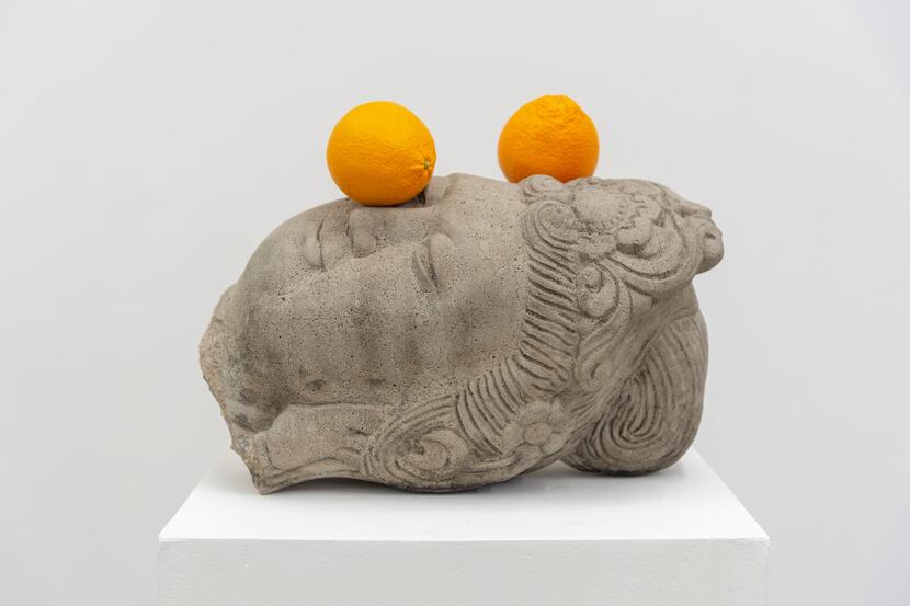 Tony Matelli, Head (two oranges) (View 2), 2019.