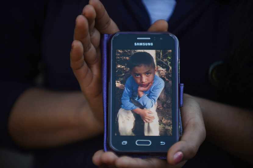 Catarina Gomez Lucas, sister of eight-year-old migrant Felipe Gomez, who died in a medical...