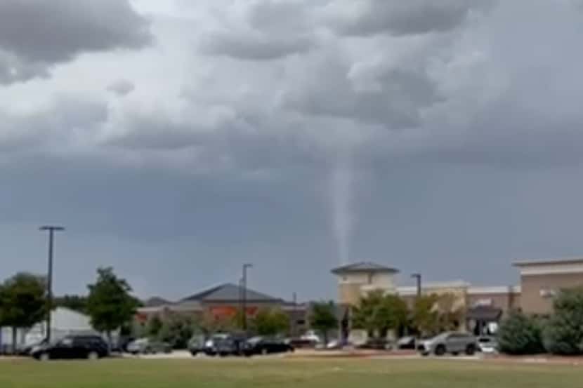 The National Weather Service in Fort Worth said the whirlwind people were seeing Tuesday...