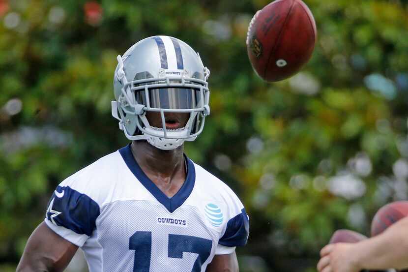 Dallas Cowboys wide receiver Allen Hurns (17) is pictured during Dallas Cowboys OTA football...