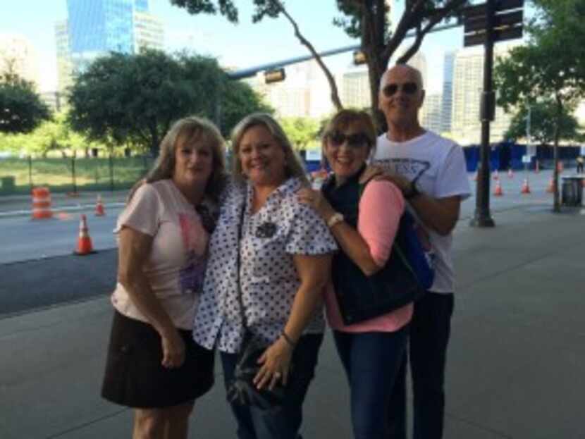 From left: Patty Hayes, Sheryl Radowick, Terri Persson and Erik Persson traveled from Plano...