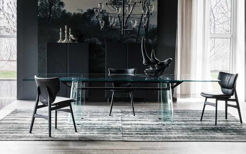 The to-the-trade-only Cantoni showroom features  a collection of mostly Italian furnishings,...