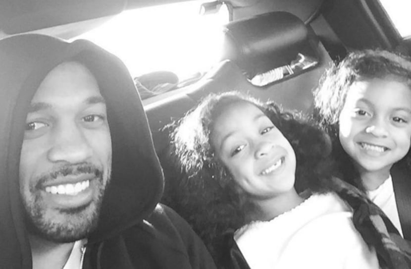 Orlando Scandrick and his daughteres (from Scandrick's Instagram page)