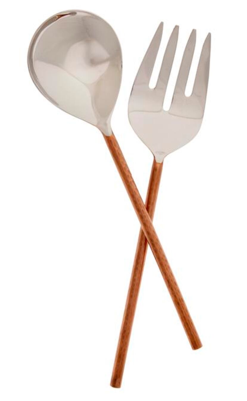 
A copper-handled serving set makes any salad look divine. $45 from Coco & Dash, Dallas.
