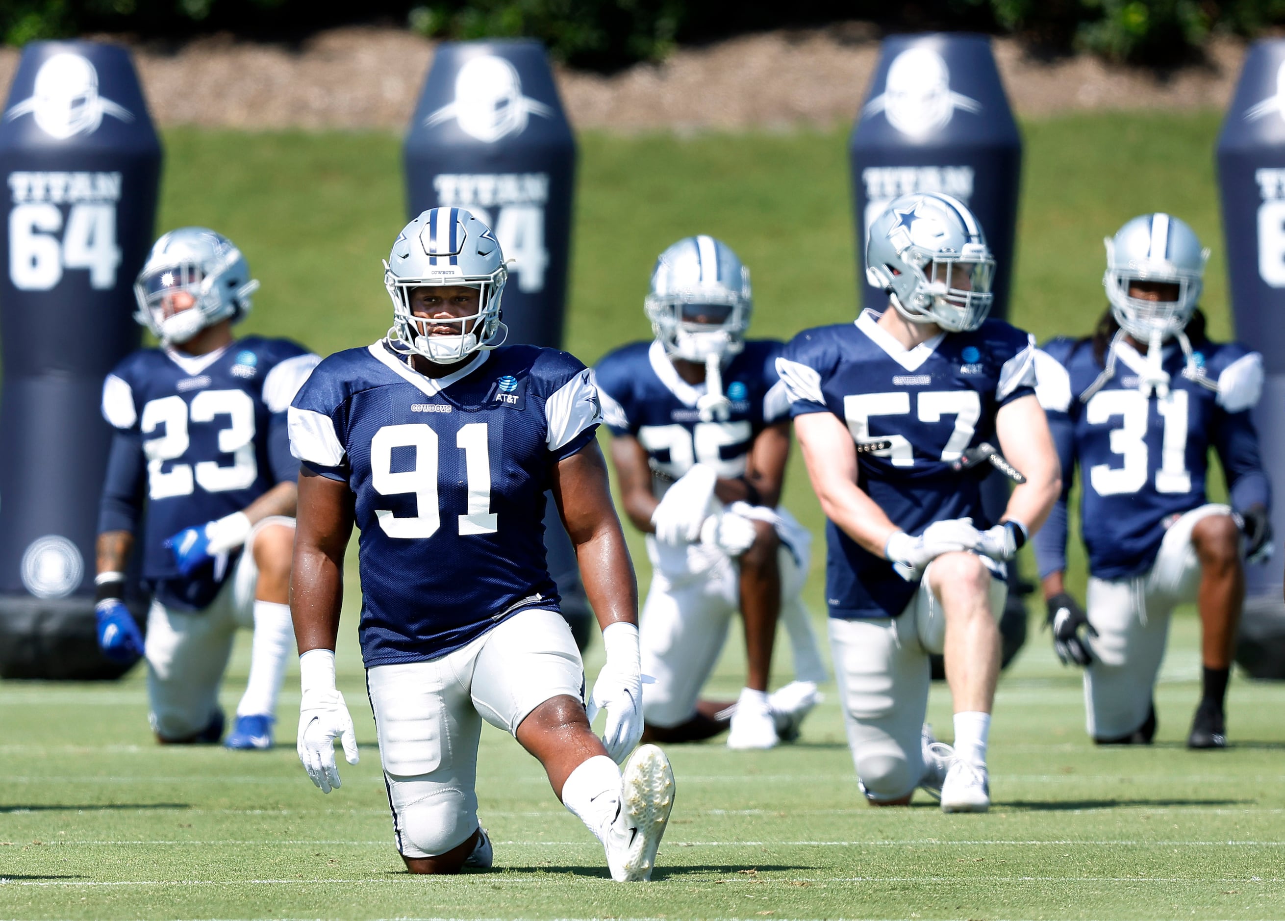 Photos: Cowboys continue to gear up for season opener, Babe Laufenberg  looks on