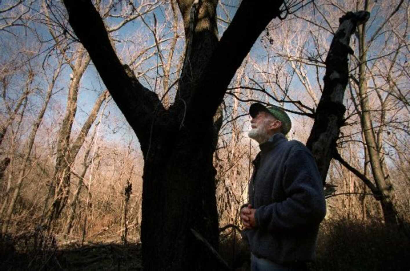 The late Ned Fritz in the Great Trinity Forest. "I feel part of this," said the man who,...