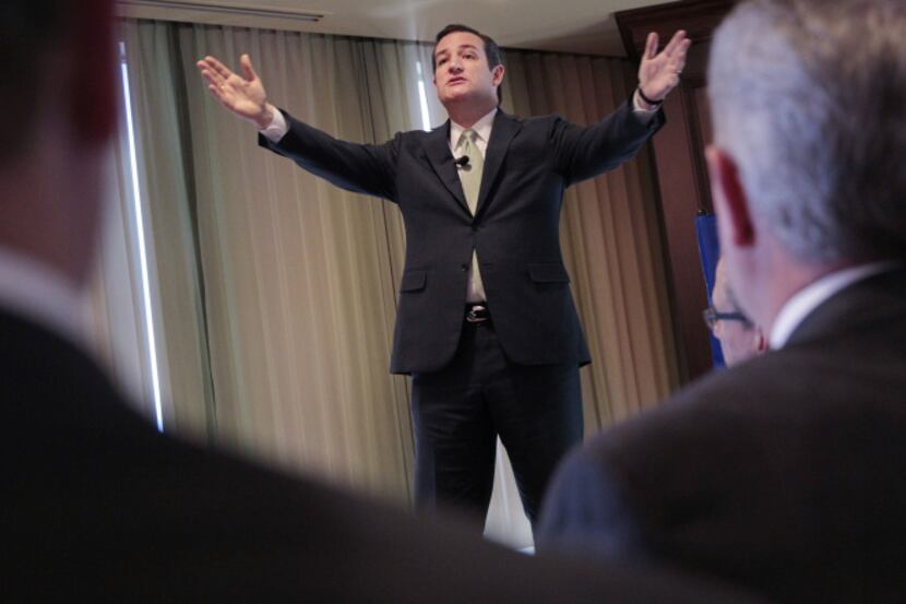 Sen. Ted Cruz spoke to Fort Worth business leaders at the Petroleum Club of Fort Worth on...