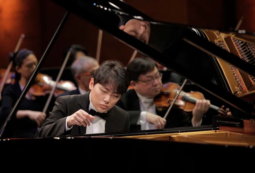 Pianist Changyong Shin performs with the Fort Worth Symphony Orchestra and guest conductor...