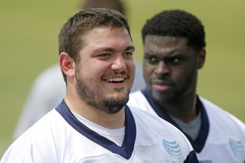 Dallas Cowboys rookie offensive lineman Zack Martin (70) is pictured during the Dallas...