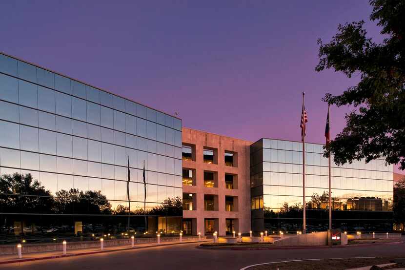 
The four-building Verizon office campus at 2400 N. Glenville in Richardson’s Telecom...