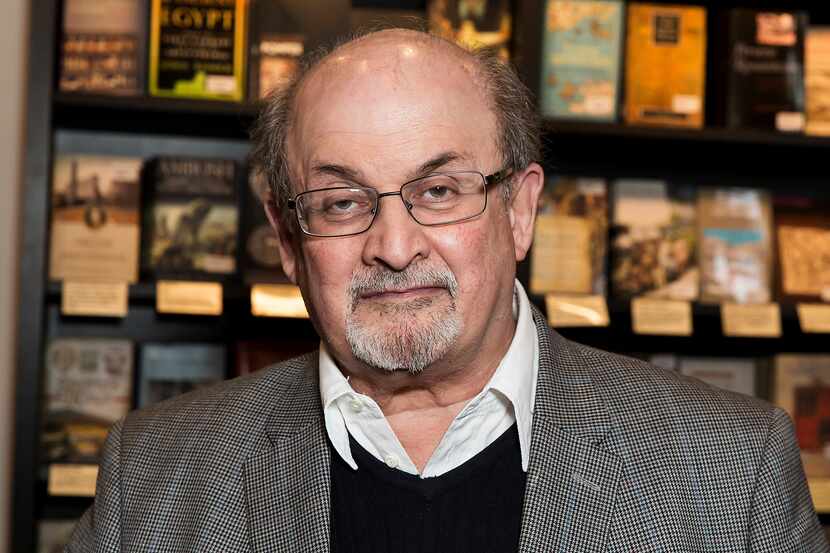 FILE - Author Salman Rushdie appears at a signing for his book "Home" in London on June 6,...