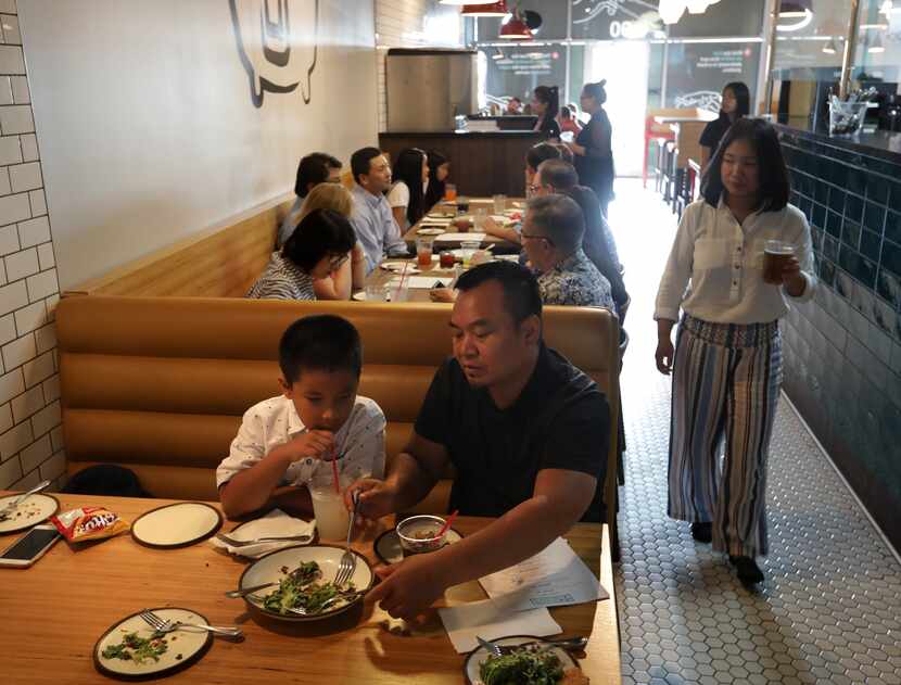 Guests enjoy the food at The Chinese Neighbor in Prosper.