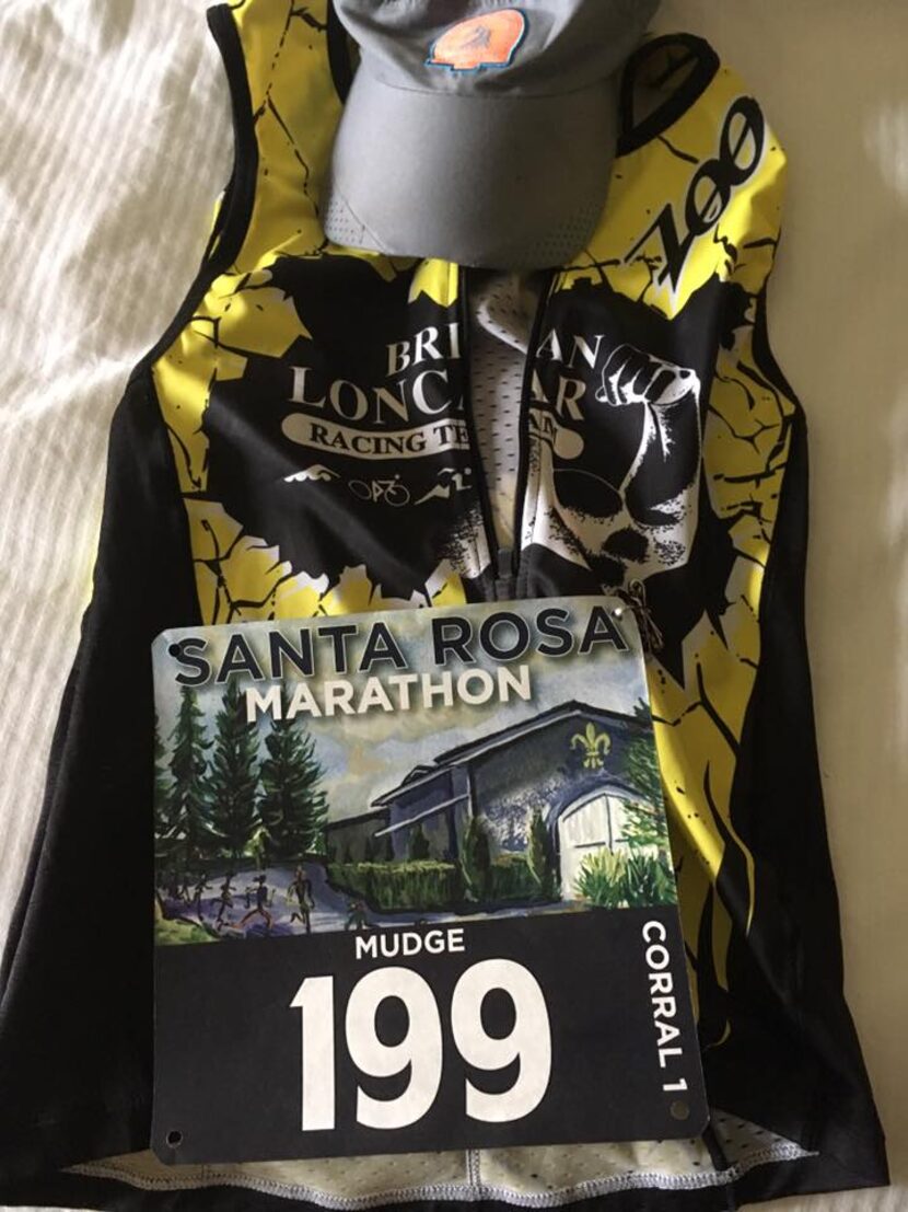 Steve Mudgett's race bib