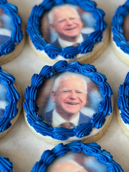 Hive Bakery in Flower Mound faced backlash after selling Tim Walz cookies. How very 2024, to...