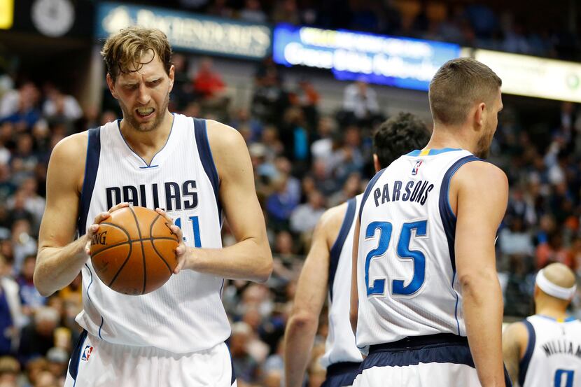  "Boy, I really wish this was a Dirkburger," Mavs forward Dirk Nowitzki is clearly thinking....