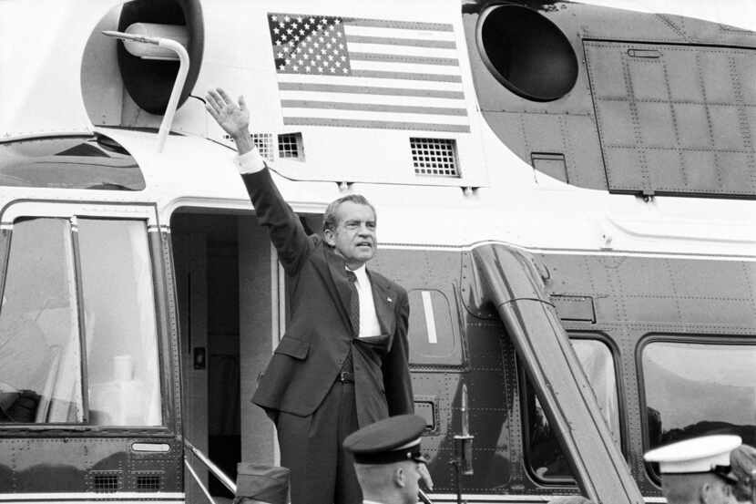 President Richard Nixon's departure from the White House was not a foregone conclusion...