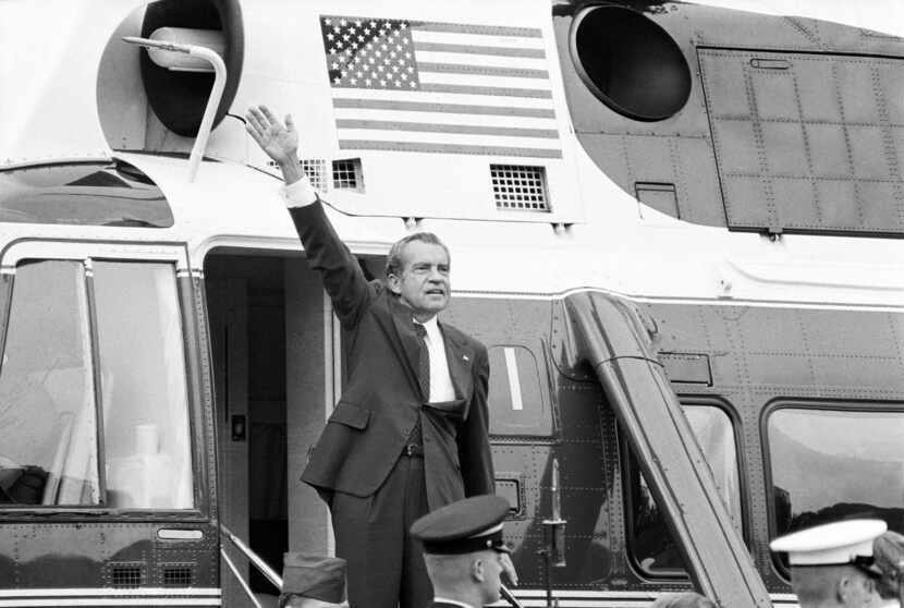 As the books remind us, President Richard Nixon's departure from the White House was not a...