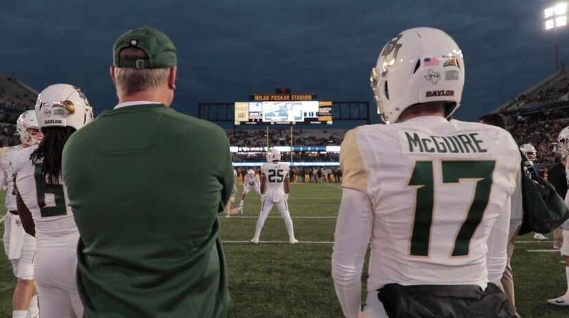 Former Baylor associate head coach Joey McGuire (left) and Garret McGuire (right).