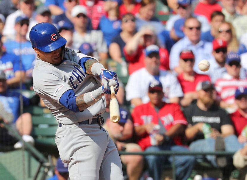 Javier Báez (9) conectó dos cuadrangulares el jueves para el triunfo de los Cubs sobre los...