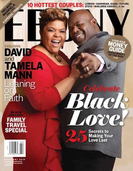 Tamela and David Mann were featured on an Ebony magazine cover story about love.