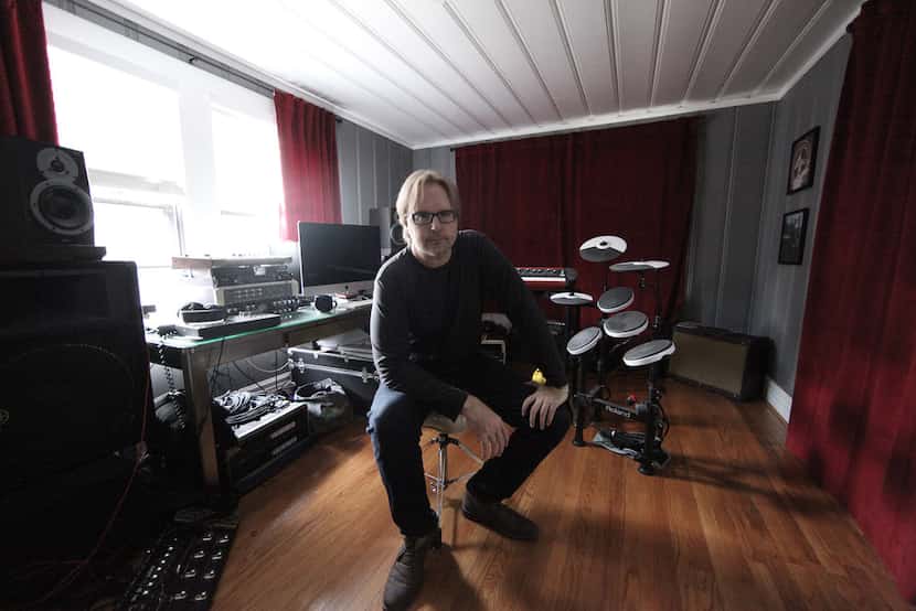 Musician-filmmaker Dutch Rall in his home studio in Oak Cliff. The Fort Worth native has...