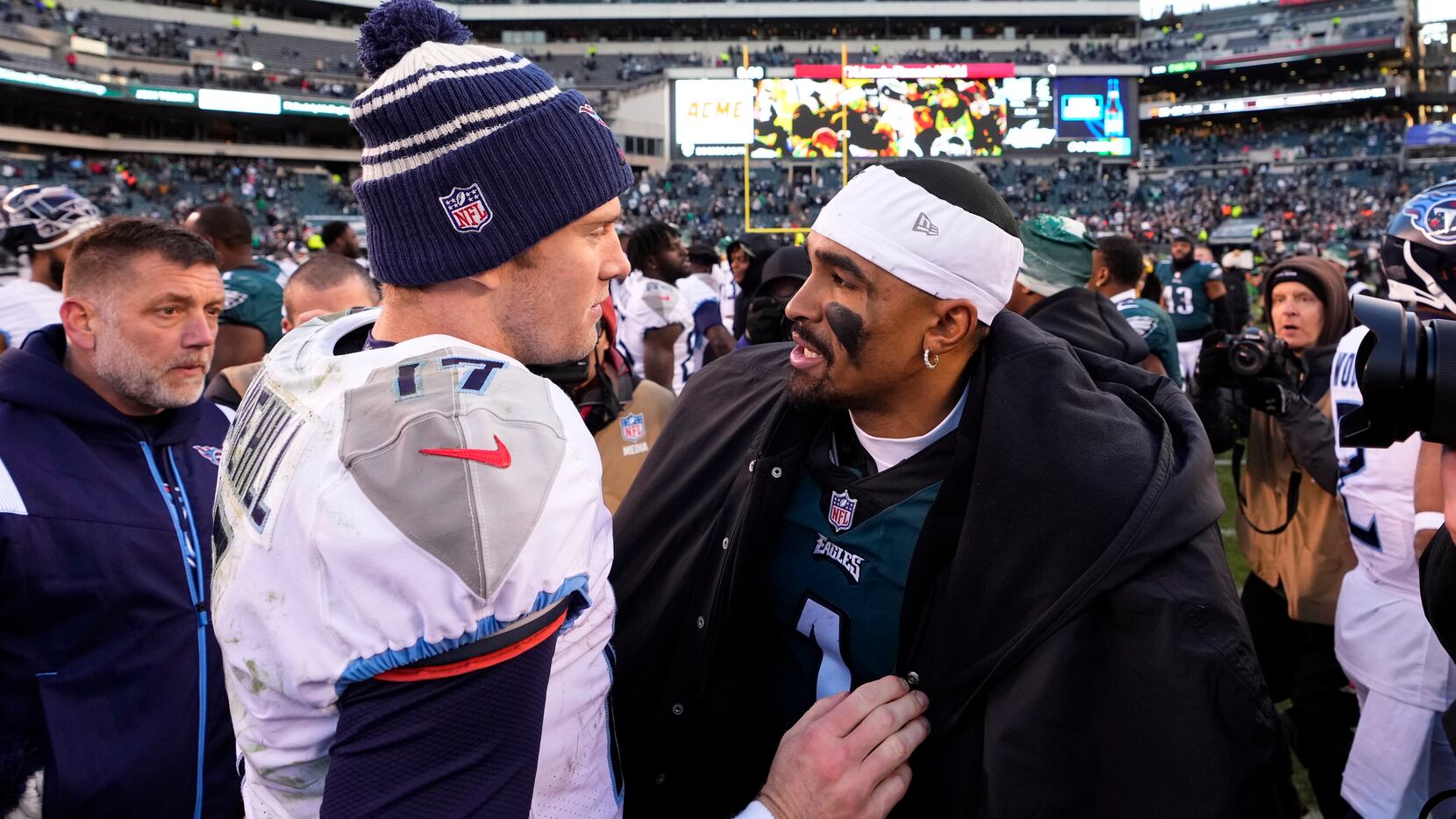 What Ryan Tannehill Told A.J. Brown After Eagles' Win Over Titans - The  Spun: What's Trending In The Sports World Today