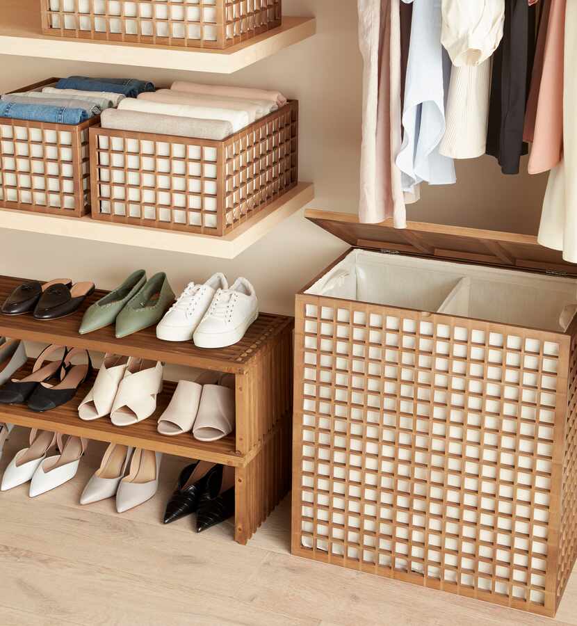 Closets and kitchen are big categories for The Container Store x KonMari collection. The...