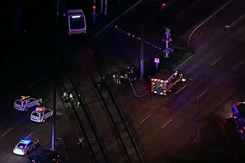 A man was fatally struck by a DART train in Lake Highlands as he tried to dash across the...