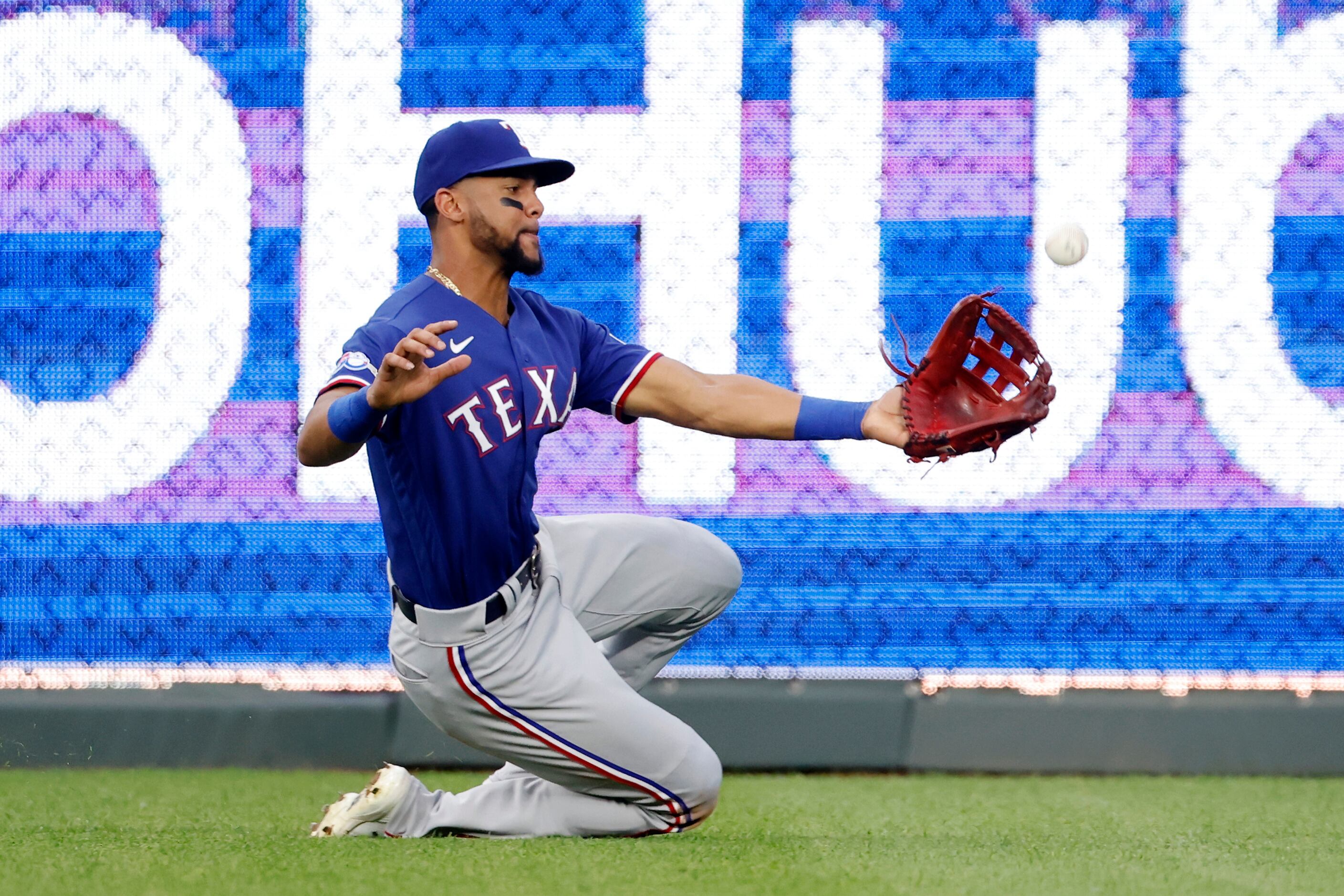 This is a 2022 photo of Leody Taveras of the Texas Rangers