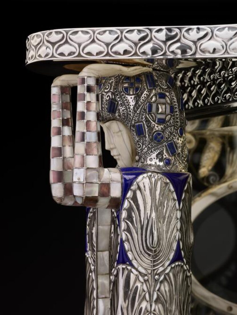 
Imagine polishing the silver Wittgenstein Vitrine, encrusted with enamel, pearls, opal and...