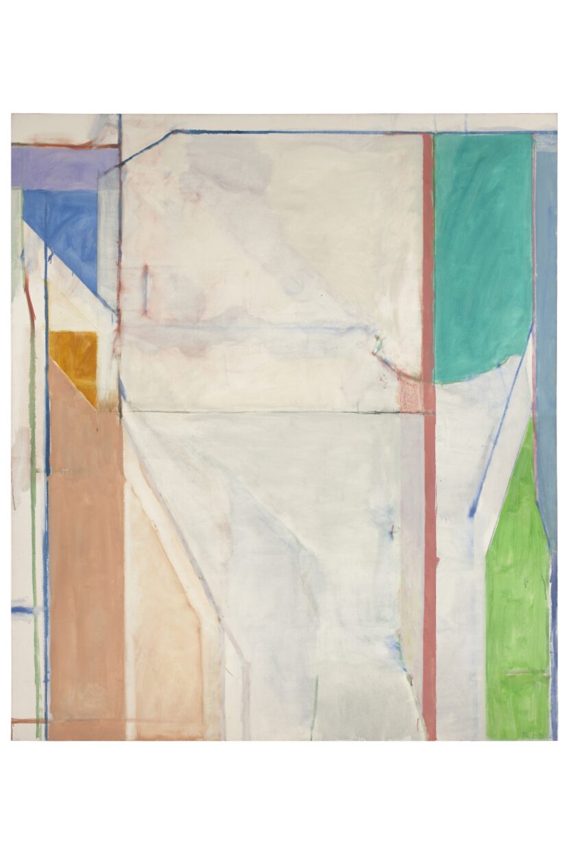 Ocean Park #43, 1971 
Oil and charcoal on canvas 93 x 81 in. (236.2 x 205.7 cm)
Collection...