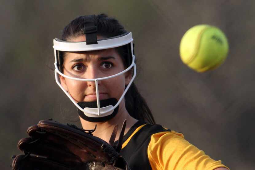 Forney pitcher Allie Miller is one of many area pitchers to take their place in the circle...