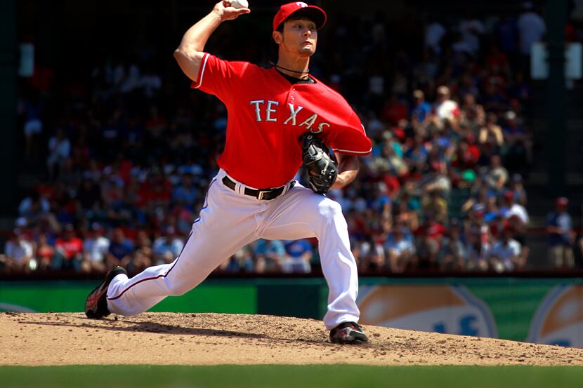 Fans were loving the performance by Texas Rangers ace pitcher Yu Darvish (11) as he threw...
