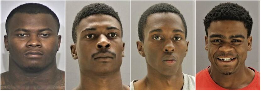 From left: A Dallas County grand jury has indicted Darius Fields, Desmond Jones, Devontae...